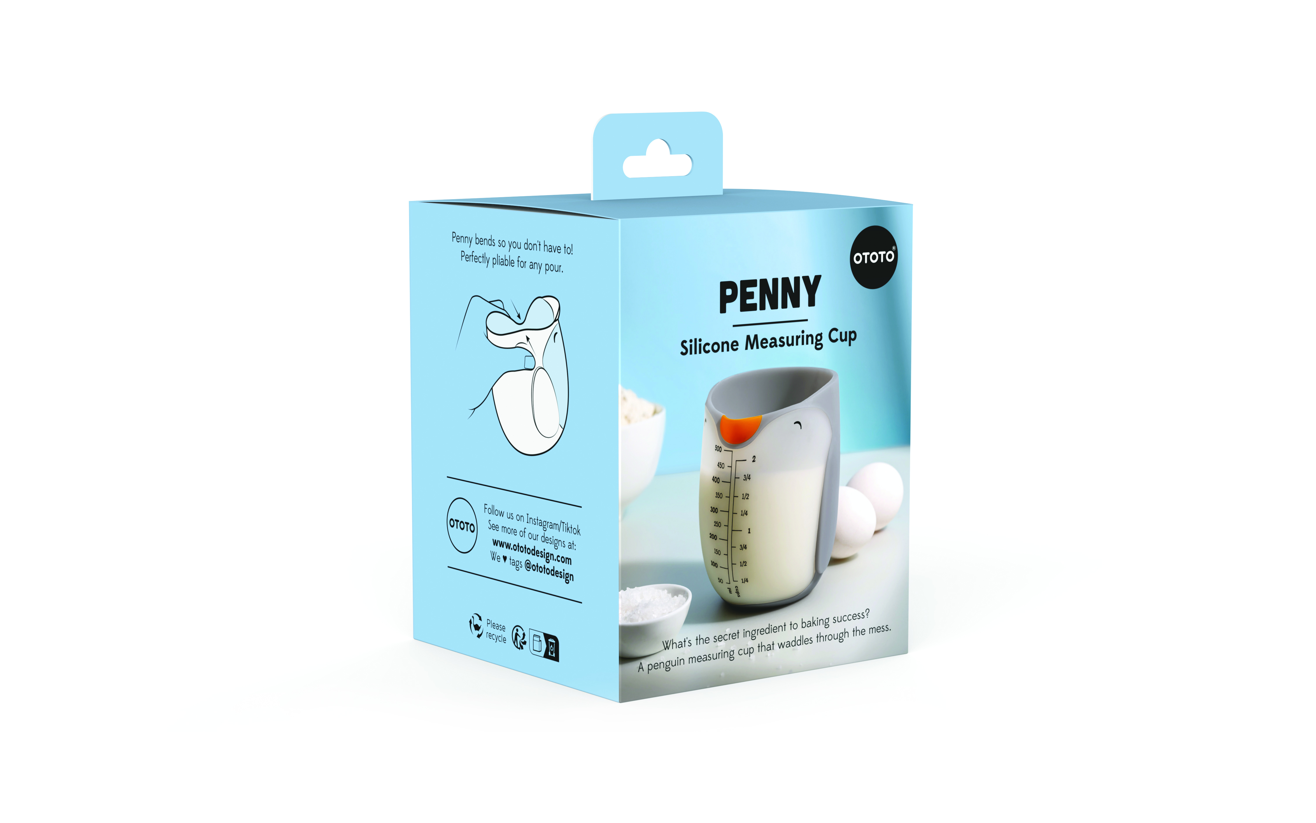 Messbecher Penny sorgt für Präzision beim Backen und Kochen. Der durchsichtige Becher erleichtert das Arbeiten.