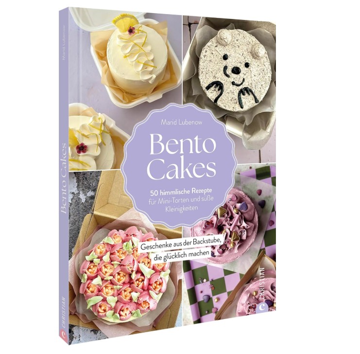 Auf dem Bild sind Bento Cakes zu sehen. Die kleinen Kuchen sind liebevoll dekoriert und eignen sich perfekt zum Verschenken.