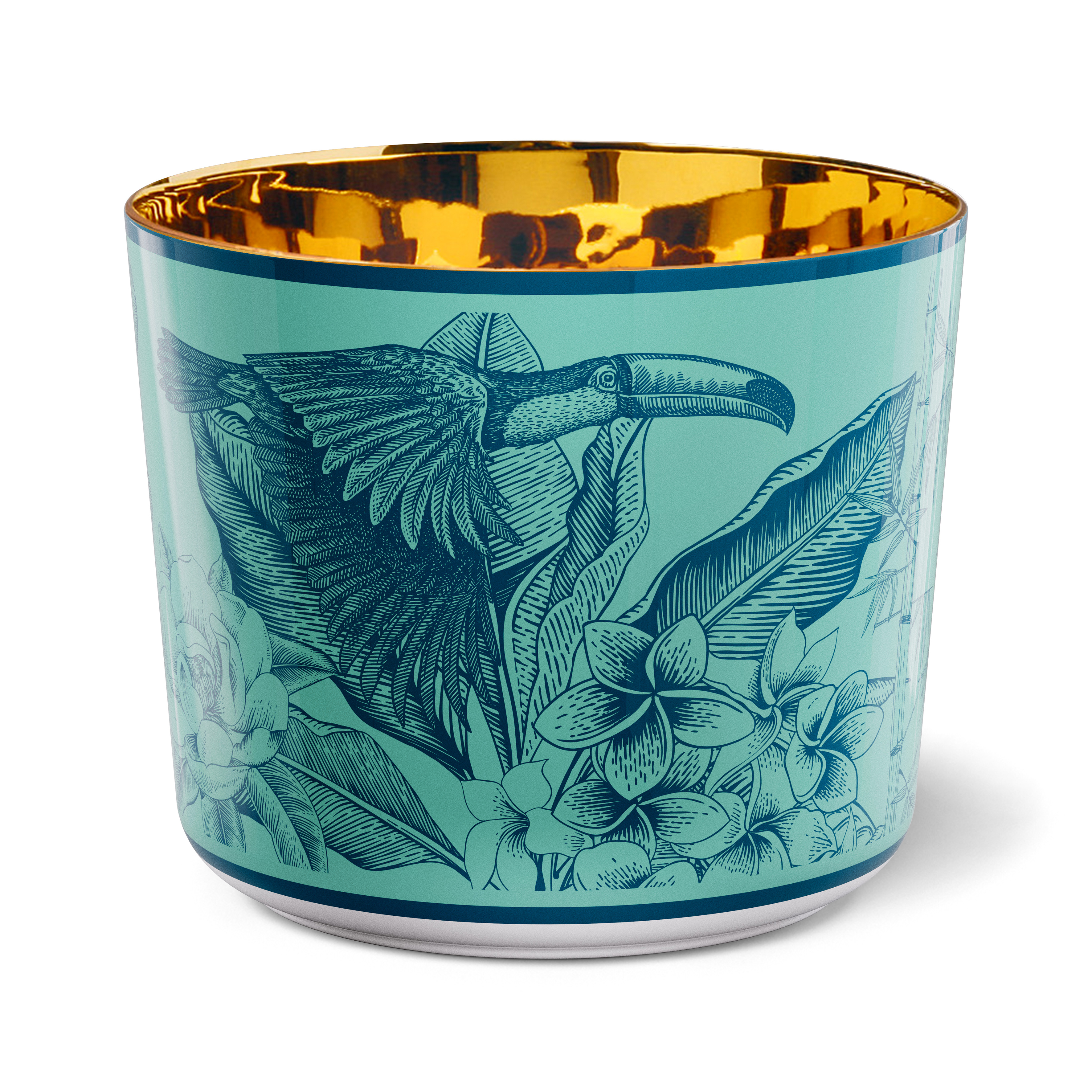 Der Champagnerbecher 0,25 l Paraiso Turquoise ist auf dem Bild zu sehen. Der Becher hat ein elegantes und modernes Design.