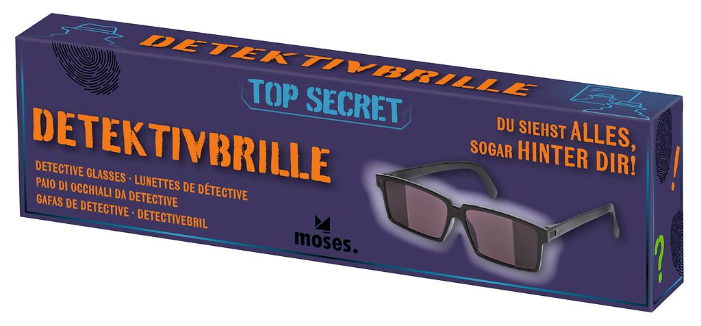 Das Foto zeigt die 'Top Secret - Detektivbrille'. Mit ihr können Kinder Detektiv spielen.