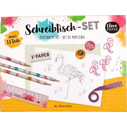 Schreibtisch-Set - I love Paper