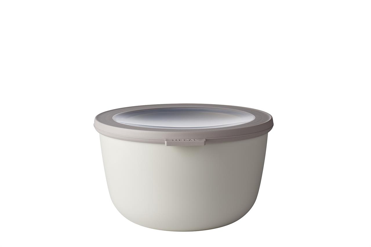Mepal - Multi Bowl Rund Cirqula - 2000 ml - Nordic white | Mikrowellen Geschir - Geeignet als Luftdichte Aufbewahrungsbox für Kühlschrank, Mikrowellengeschirr & als Frischhaltedosen - Bild 8