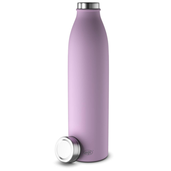 Das Produkt zeigt eine lila Isolierflasche. Die Flasche ist aufrecht dargestellt.