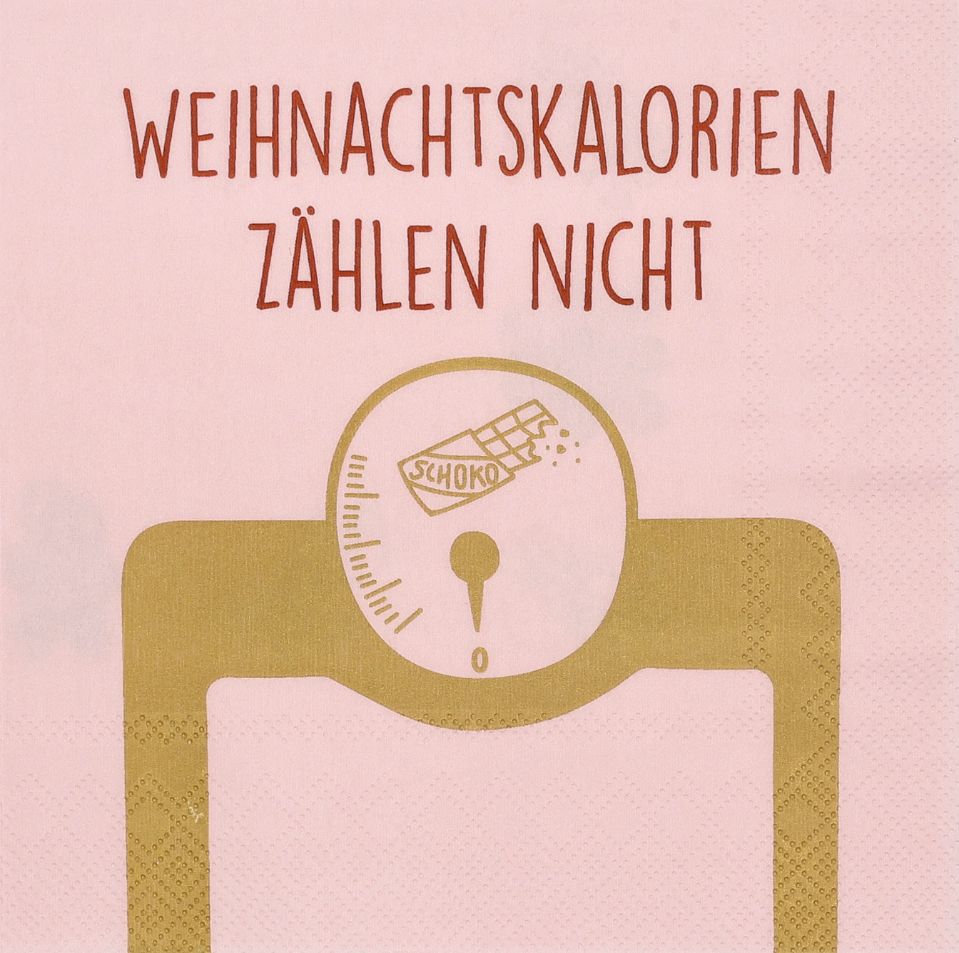 Abgebildet ist ein Produkt mit dem Dateinamen 92828_Art-F_D_Lunchservietten_Serviette-Weihnachtskalorien-zählen-nicht_Y24_PV_V01. Ein Produktname wurde nicht hinterlegt.