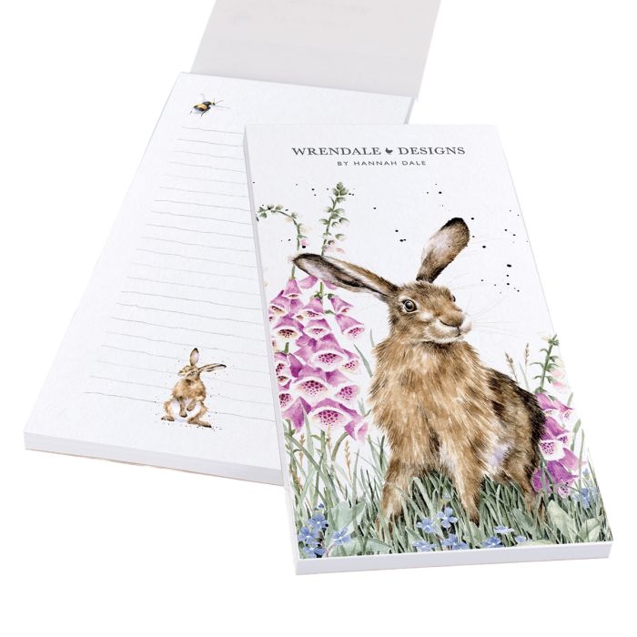 Einkaufsblock Hase 'The Wild Garden' ist auf dem Bild zu sehen. Der Block zeigt vermutlich ein Hasenmotiv und ein Gartenthema.