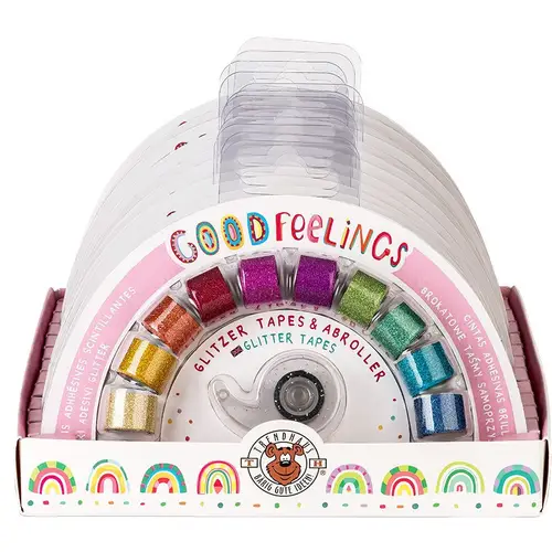 Regenbogen Glitzer-Tapes inkl. Abroller