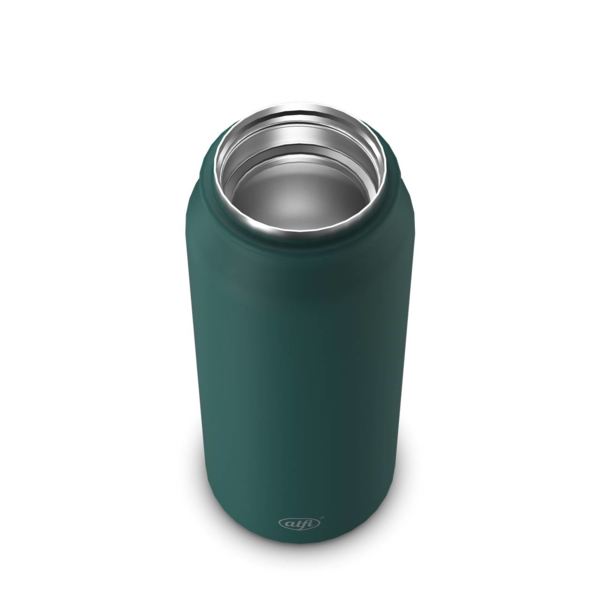 Thermobecher in Dunkelgrün, alfi pure, 500ml. Das Bild ist klar und betont Farbe sowie Material.