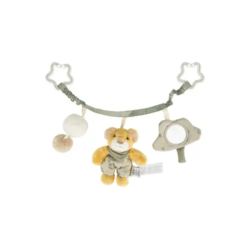 Kinderwagenkette Löwe Leo, steingrau