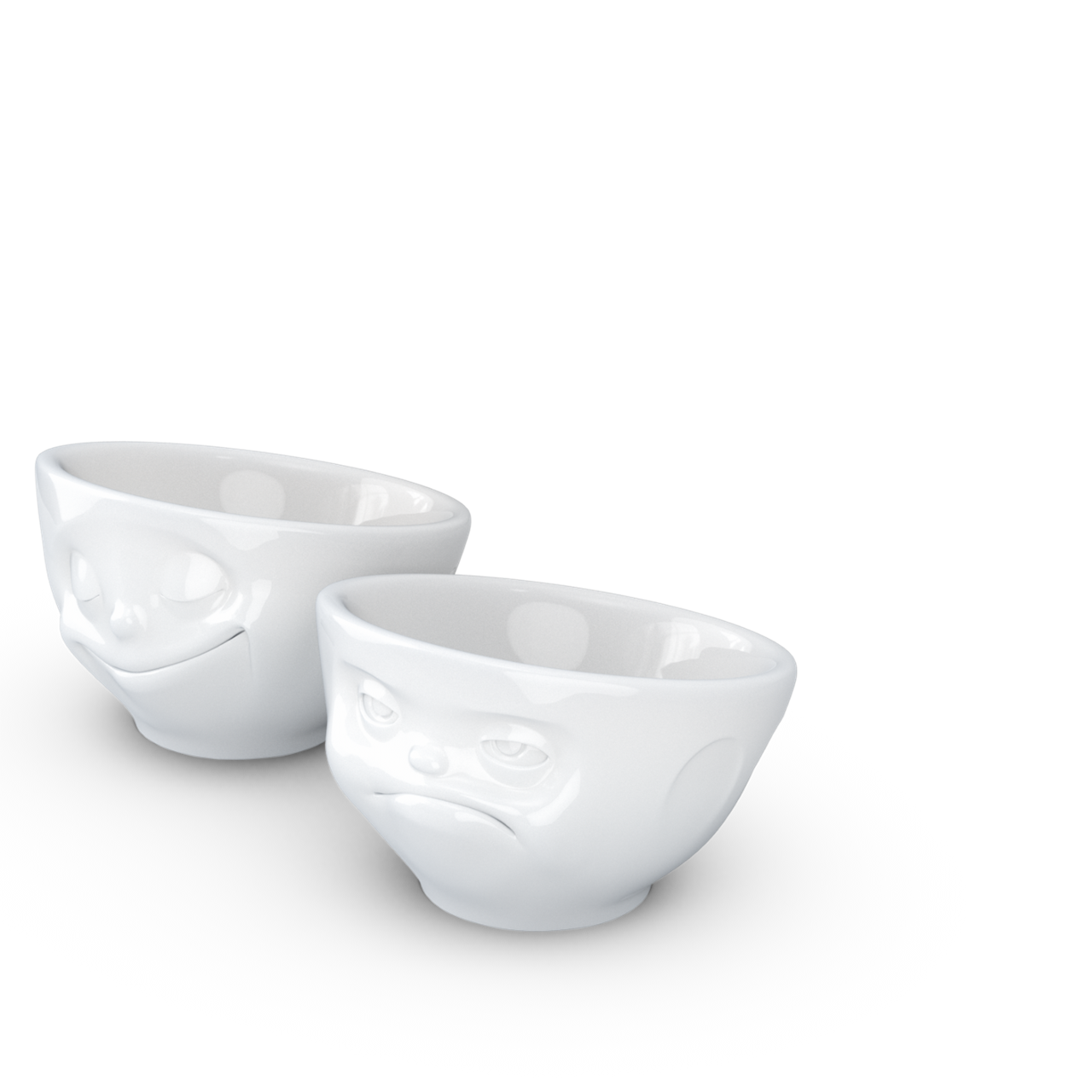""58"" FIFTYEIGHT PRODUCTS Eierbecher-Set Glücklich & Hmpff! 2 Stück mit Gesicht - Image 4