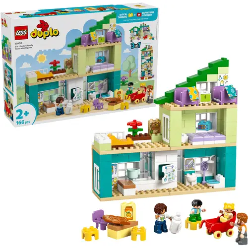 LEGO® DUPLO® Modernes Familienhaus mit Figuren – 3