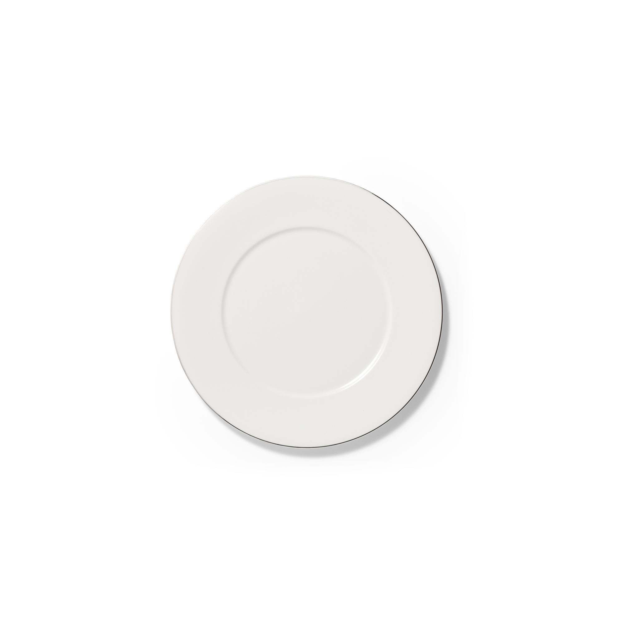 Dies ist ein flacher Teller mit 17 cm Durchmesser aus der Platin Line Fine Dining Fine Bo Serie. Das Produkt ist schlicht und elegant gestaltet.