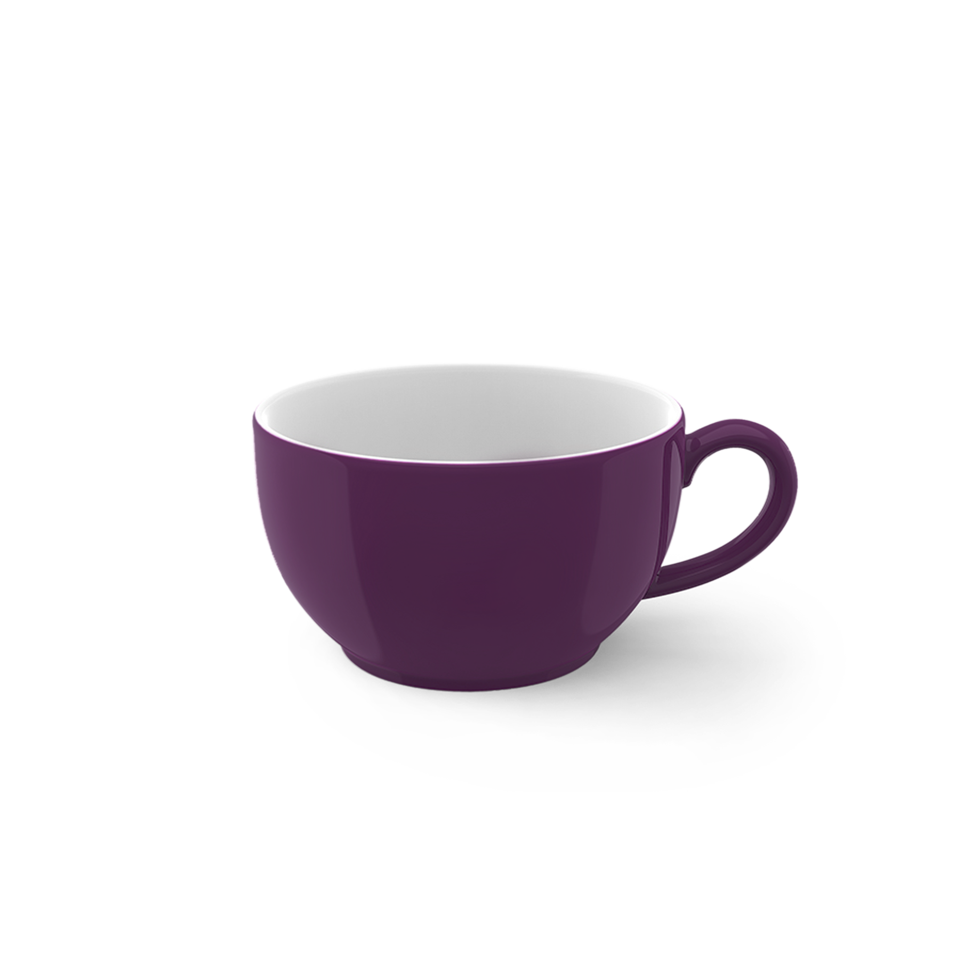 Diese Abbildung zeigt die Cappuccino Obertasse 0,30 l Pflaume Solid Color. Die Tasse ist in stilvollem Pflaumenton gehalten.