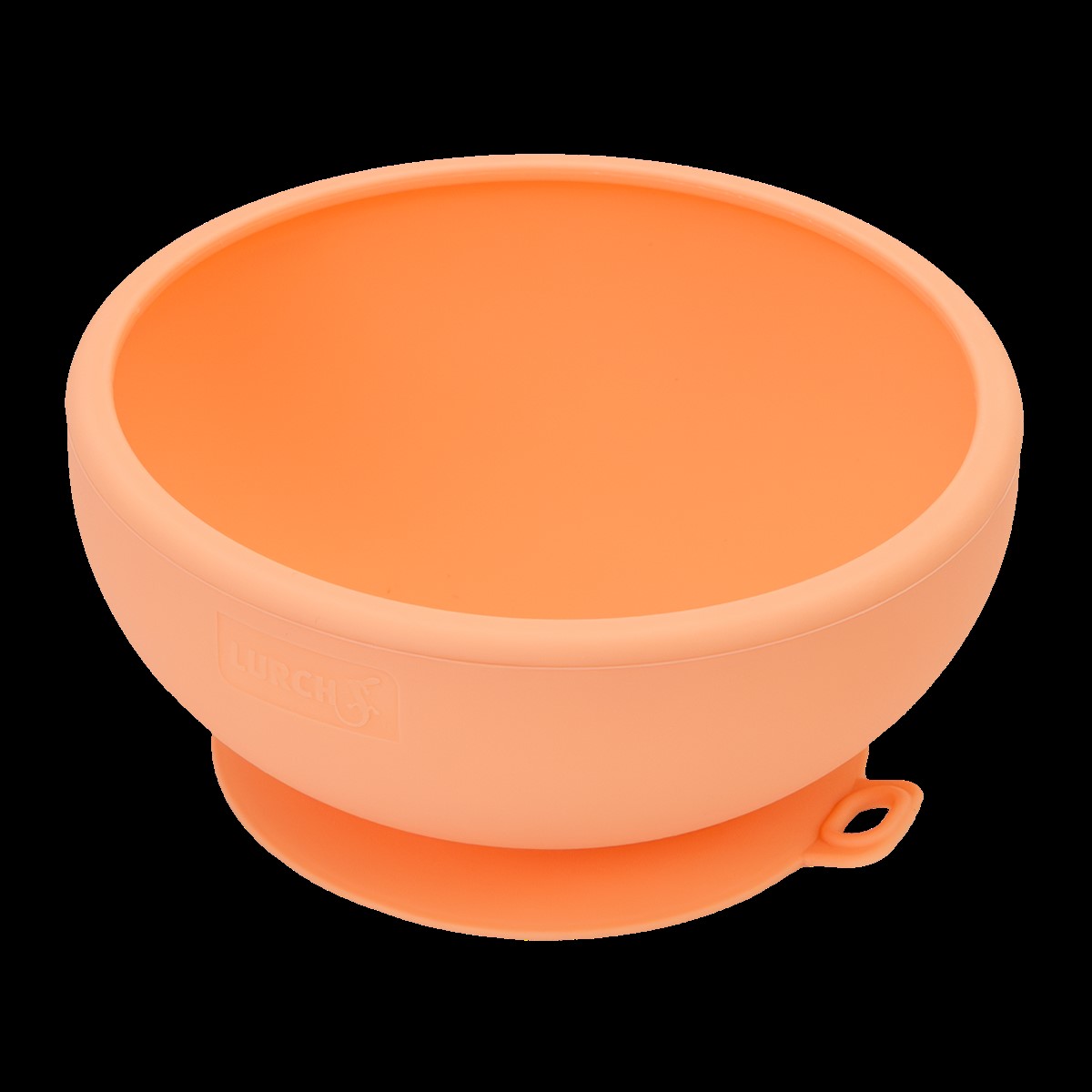 Die Abbildung zeigt eine runde Schale in der Farbe Soft Apricot. Es handelt sich um das Produkt "Little Lurch Schale".