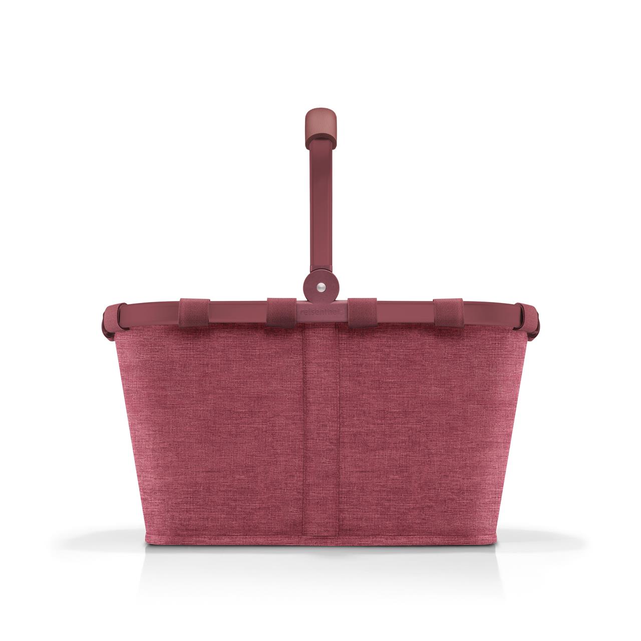 Der Einkaufskorb Carrybag twist maroon überzeugt durch modernes Design. Er ist stabil und praktisch für den Einkauf.