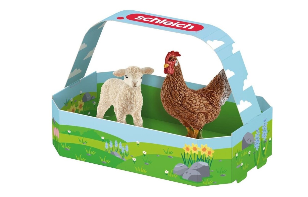 Mein tierischer Osterkorb 42812 ist auf diesem Bild zu sehen. Es handelt sich um einen speziellen Osterkorb für Tiere.