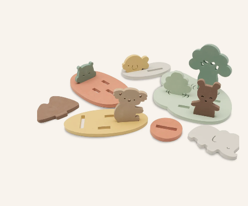 Das Badespielset Foam - Kangaroots ist abgebildet. Es handelt sich um ein Badespielzeug-Set, das für Kinder geeignet ist.