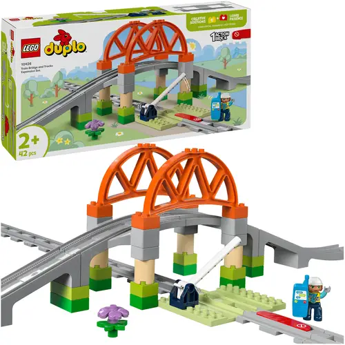 LEGO® DUPLO® Eisenbahnbrücke und Schienen – Erweit