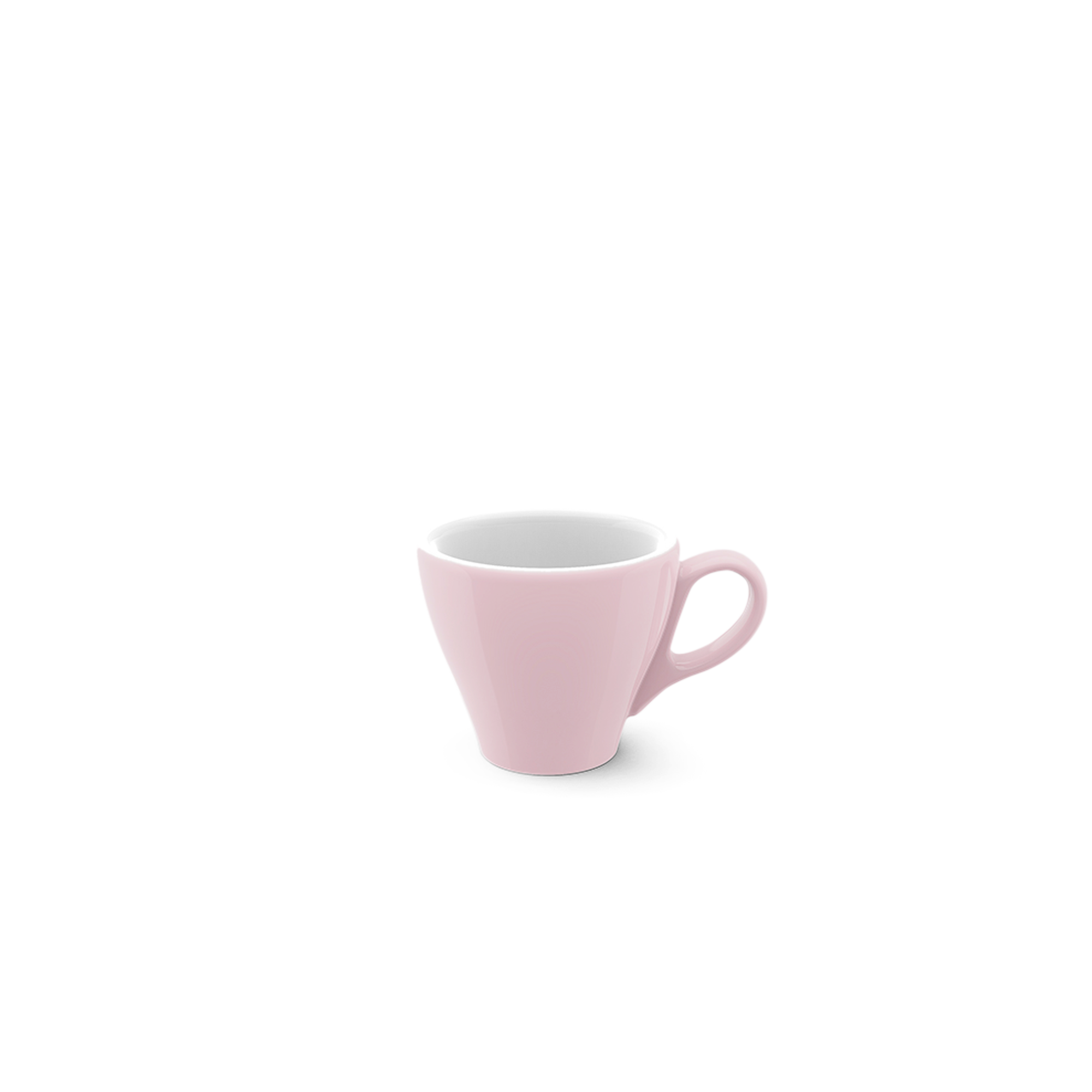 Die Espresso Obertasse Classico mit 0,09 l in Puder Solid Color ist dargestellt. Diese kleine Tasse ist ideal für Espresso geeignet.