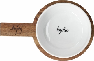 Das Häppchenweise Servierbrettchen Schale 19x12,5x7cm ist abgebildet. Es eignet sich ideal zum stilvollen Servieren von Speisen.