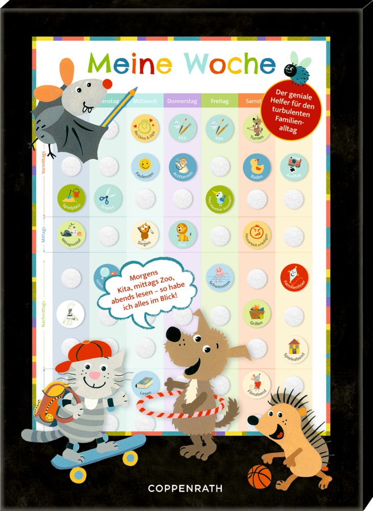 Das Bild zeigt den Wochenplaner - Meine Woche. Es handelt sich um einen praktischen Planer für die Organisation der Woche.