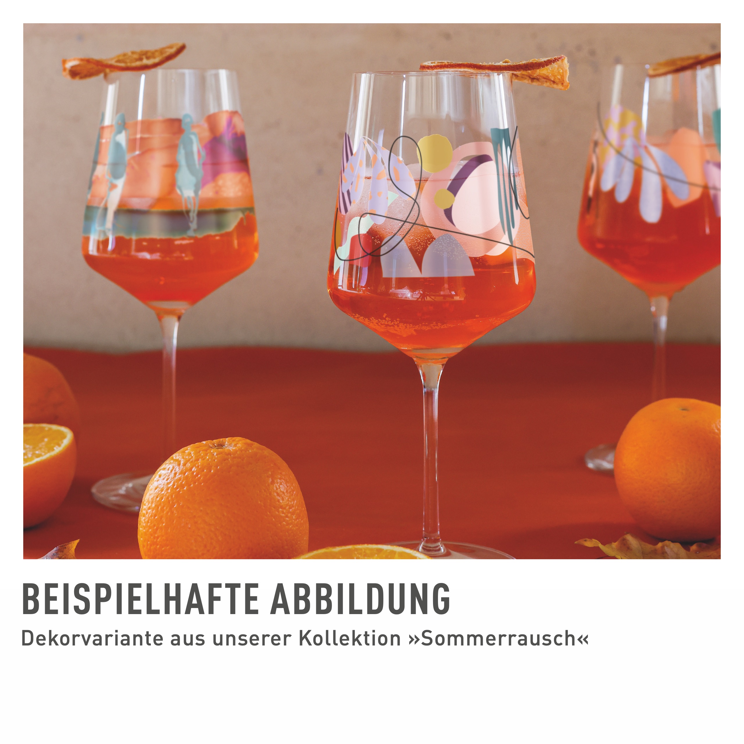 Das Bild zeigt Sommerrausch Aperizzo #29 von C. Köster F26. Genießer finden hier einen sommerlichen Aperitif.