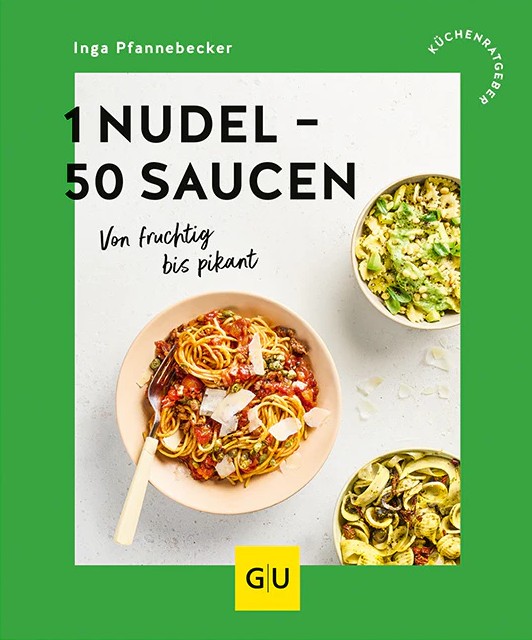 Hier ist das Produkt '1 Nudel - 40 Salate' zu sehen. Das Buch bietet viele Ideen für Nudelsalate.