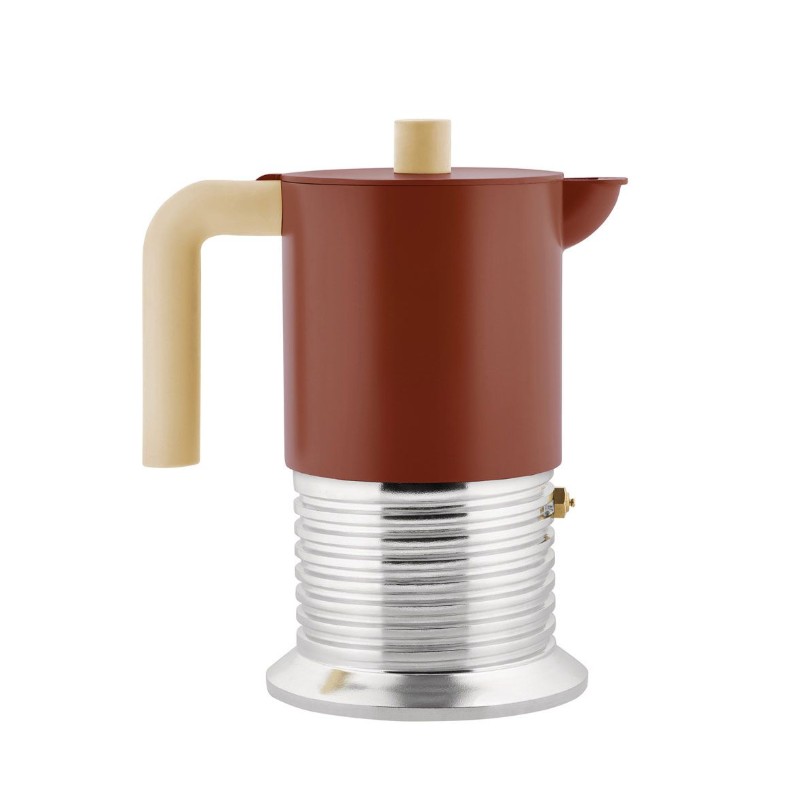 VITE Espressomaschine in Braun mit 6 Tassen Kapazität. Sie ist bestens geeignet für den traditionellen Espressogenuss.