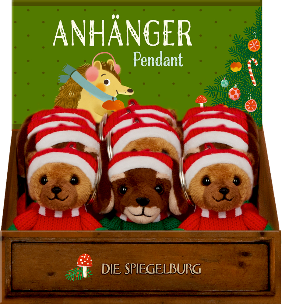 Das Bild zeigt eine weitere Ansicht von 'Lasst uns froh & munter sein - Anhänger Wichtel'. Der Wichtel-Anhänger ist klar erkennbar.