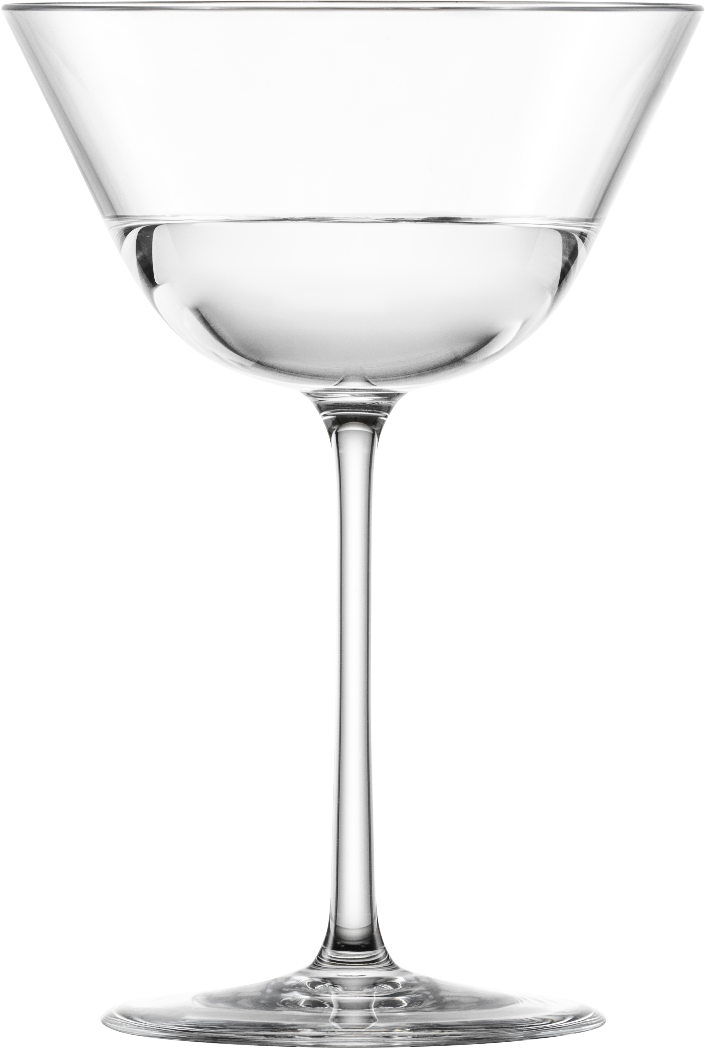 Das Bild zeigt ein Martini-Glas aus der Tone-Kollektion. Das Glas ist elegant und steht frei.