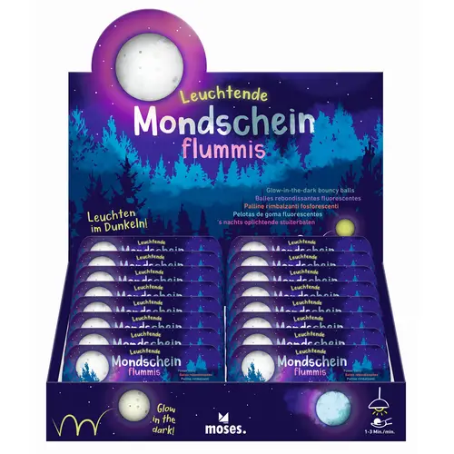 Leuchtende Mondscheinflummis 3er Set