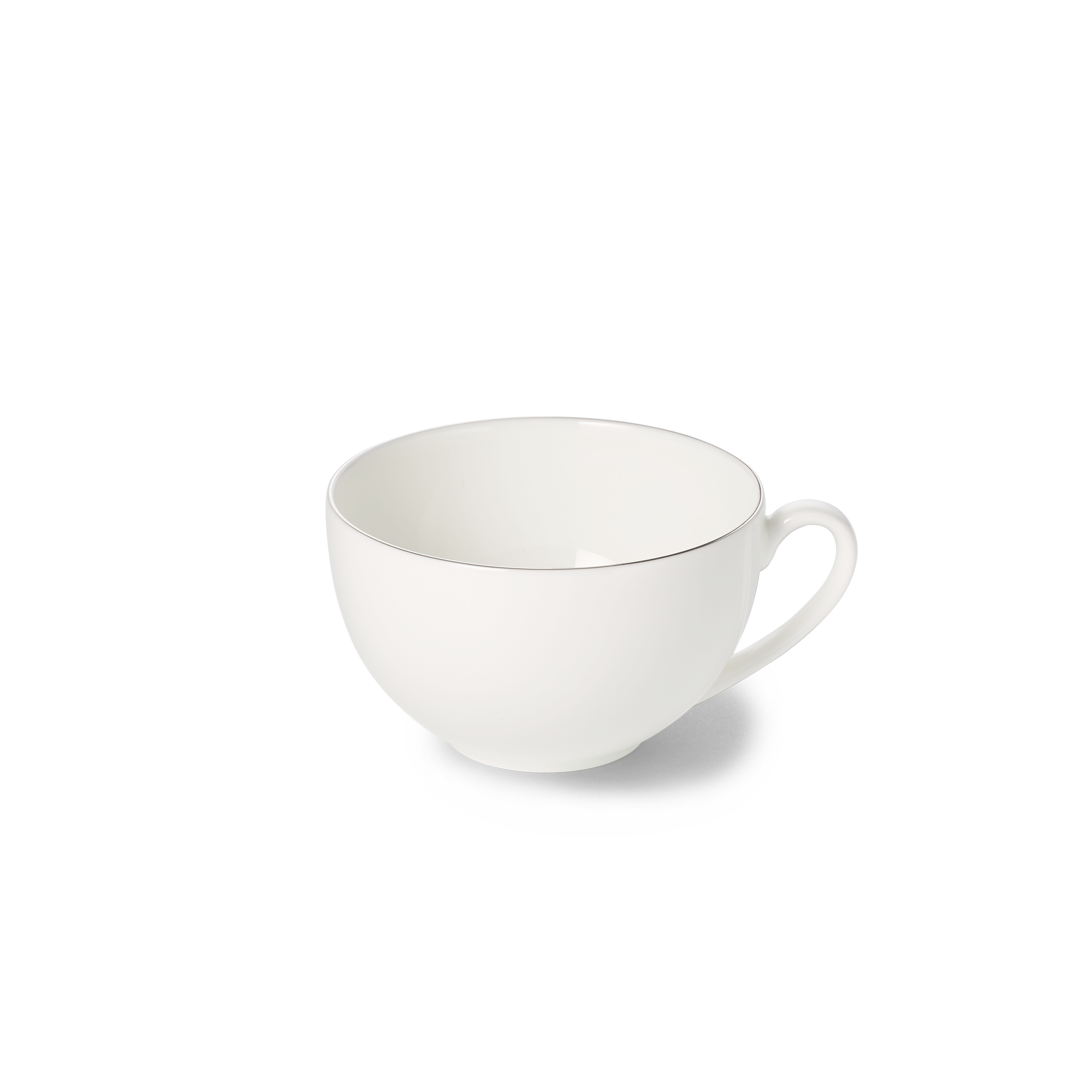 Dies ist eine runde Kaffee-Obertasse mit 0,25 l Fassungsvermögen aus der Platin Line Fine Bone China Serie. Die Tasse ist ideal zum Servieren von Kaffee oder Tee.