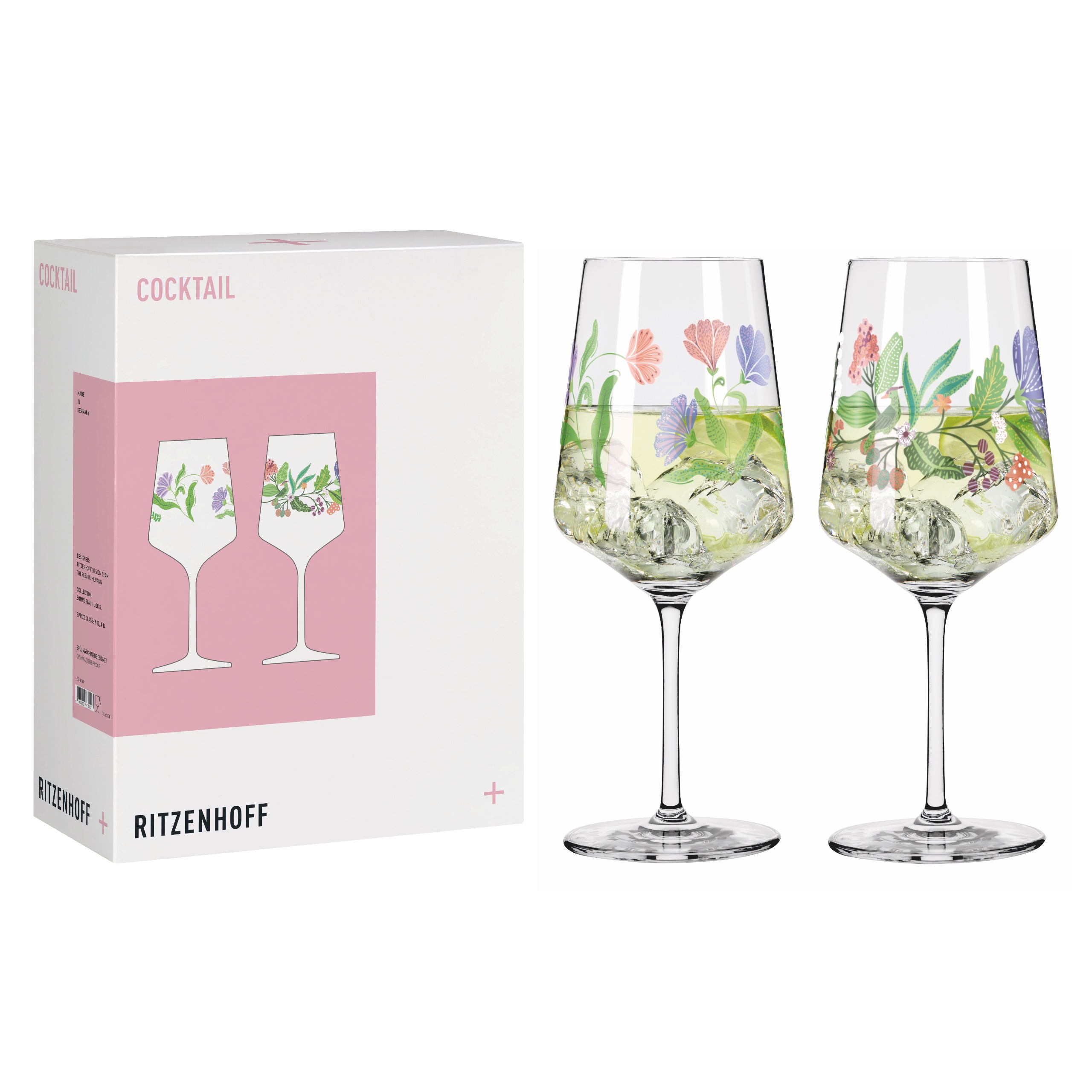 Zu sehen ist das Sommertau Hugo 2er-Set T. Kuhlmann, RDT F26. Das Set eignet sich für spritzige Getränke.