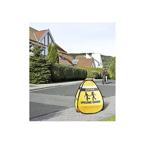 3D-Straßenwarnschild Spielende Kinder
