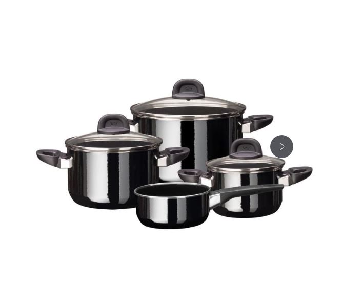 Topf-Set ModLine black 4tlg