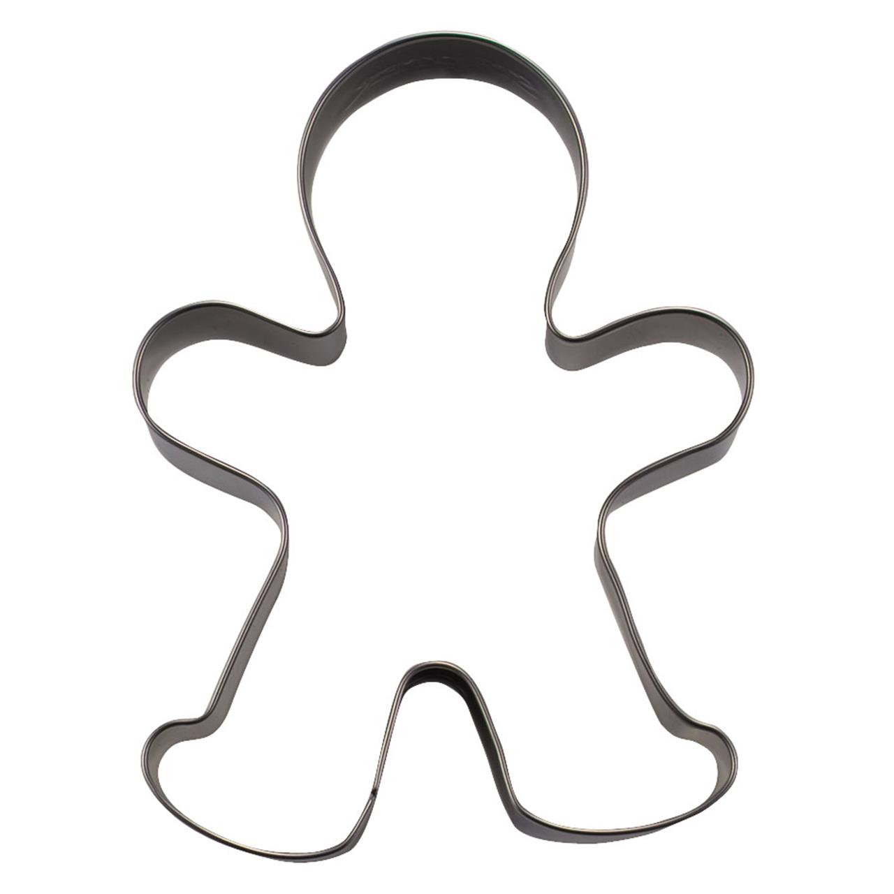 Dies ist ein Ausstecher in Form eines Lebkuchenmanns. Er ist 13 cm groß und eignet sich zum Backen von Plätzchen.