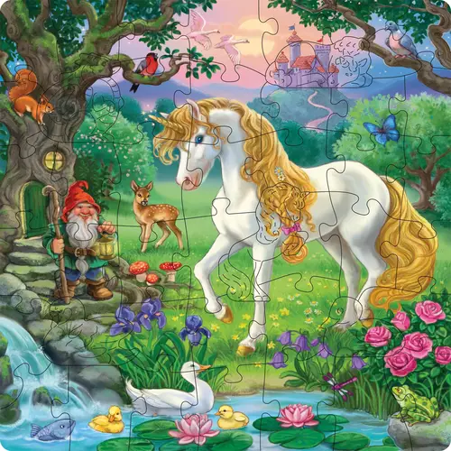 Märchenhaftes Einhorn - Puzzle 44 Teile