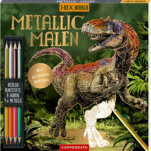 T-Rex World - Metallic-Malen Allosaurus