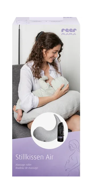 Das reer mama Stillkissen Air ist ein bequemes Kissen für stillende Mütter. Es unterstützt und erleichtert das Stillen durch angenehme Lagerung.