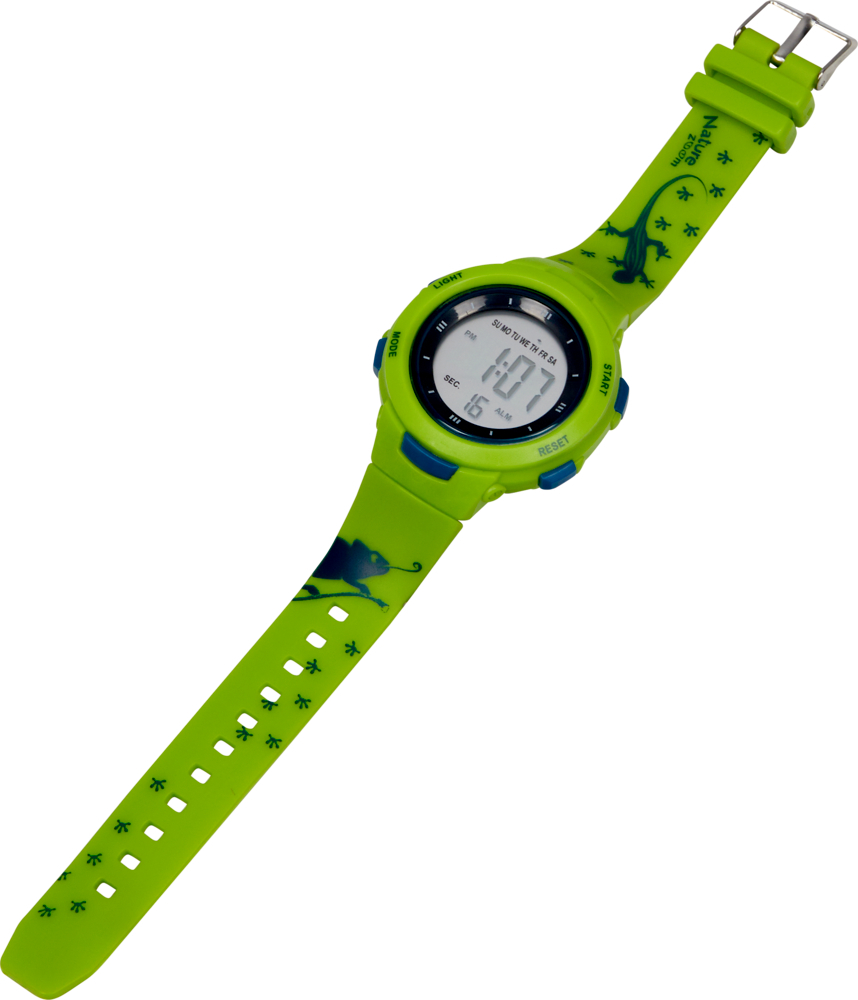 Die Abbildung zeigt die Nature Zoom - Outdoor-Uhr. Diese Uhr ist für den Einsatz im Freien konzipiert.