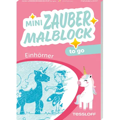 Mini Zaubermalblock to go Einhörner