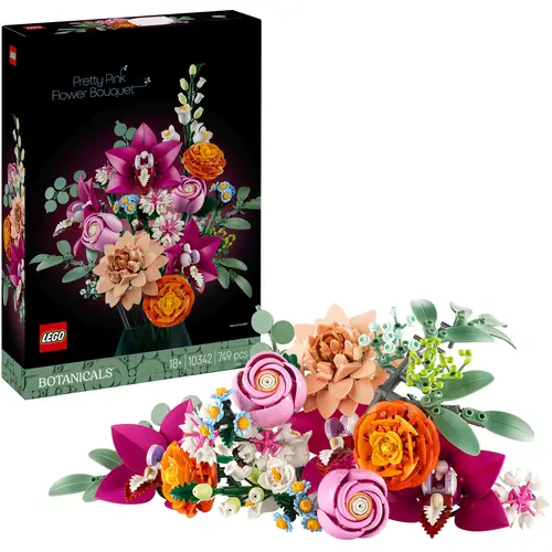 LEGO® Schöner Rosafarbener Blumenstrauß 10342