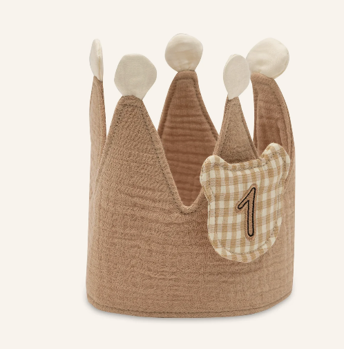 Geburtstagskrone mit Zahlen - Teddy Bear ist eine festliche Krone für Kindergeburtstage. Die Krone hat wechselbare Zahlen und ein Teddybärmotiv.