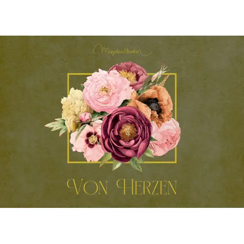 Pop-Up-Grußkarte Schmetterlinge - Blütenzauber