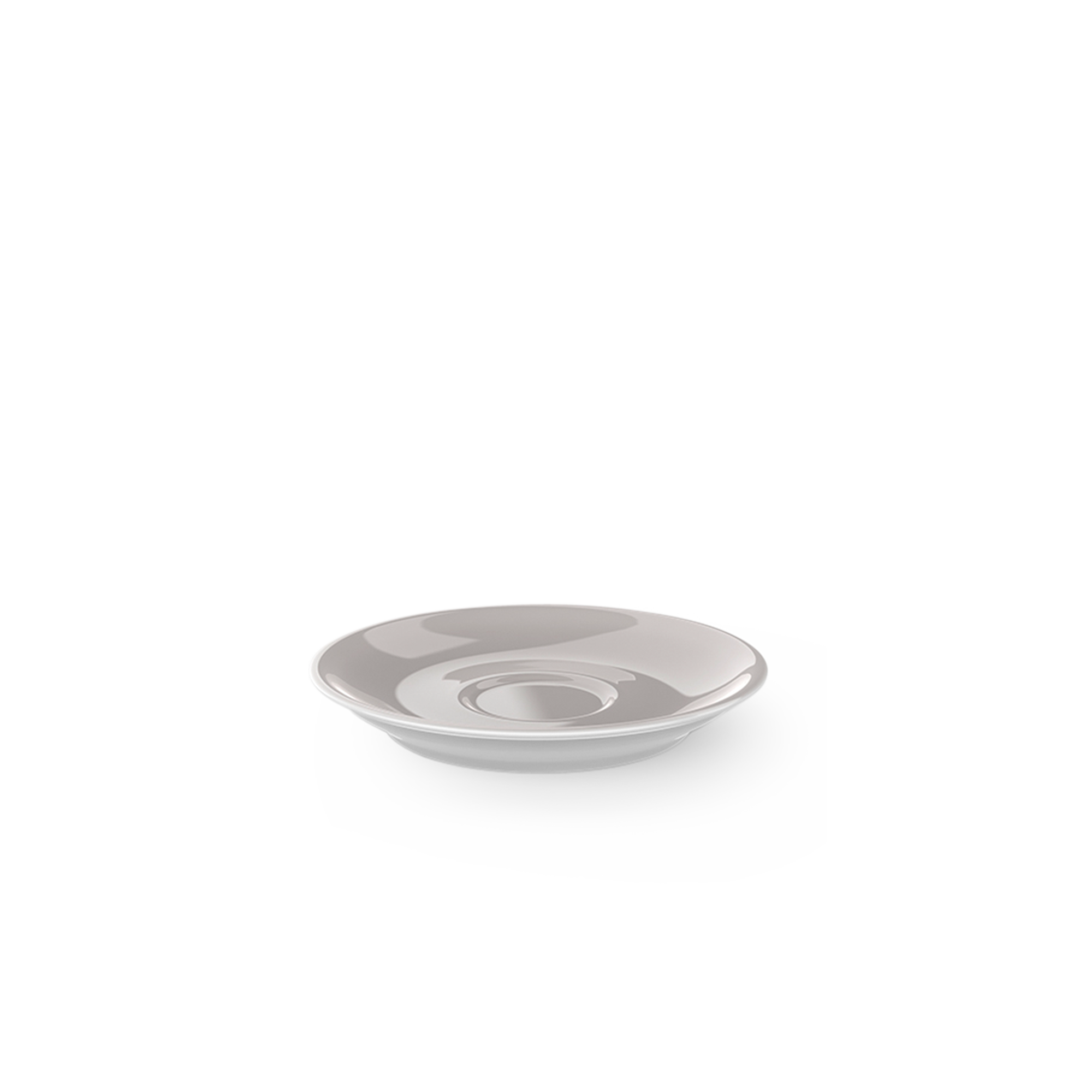 Auf dem Bild ist eine Espresso Untertasse Classico mit 12 cm Durchmesser aus der Serie Pearl Solid Color zu sehen. Sie dient dem stilvollen Servieren von Espressotassen.