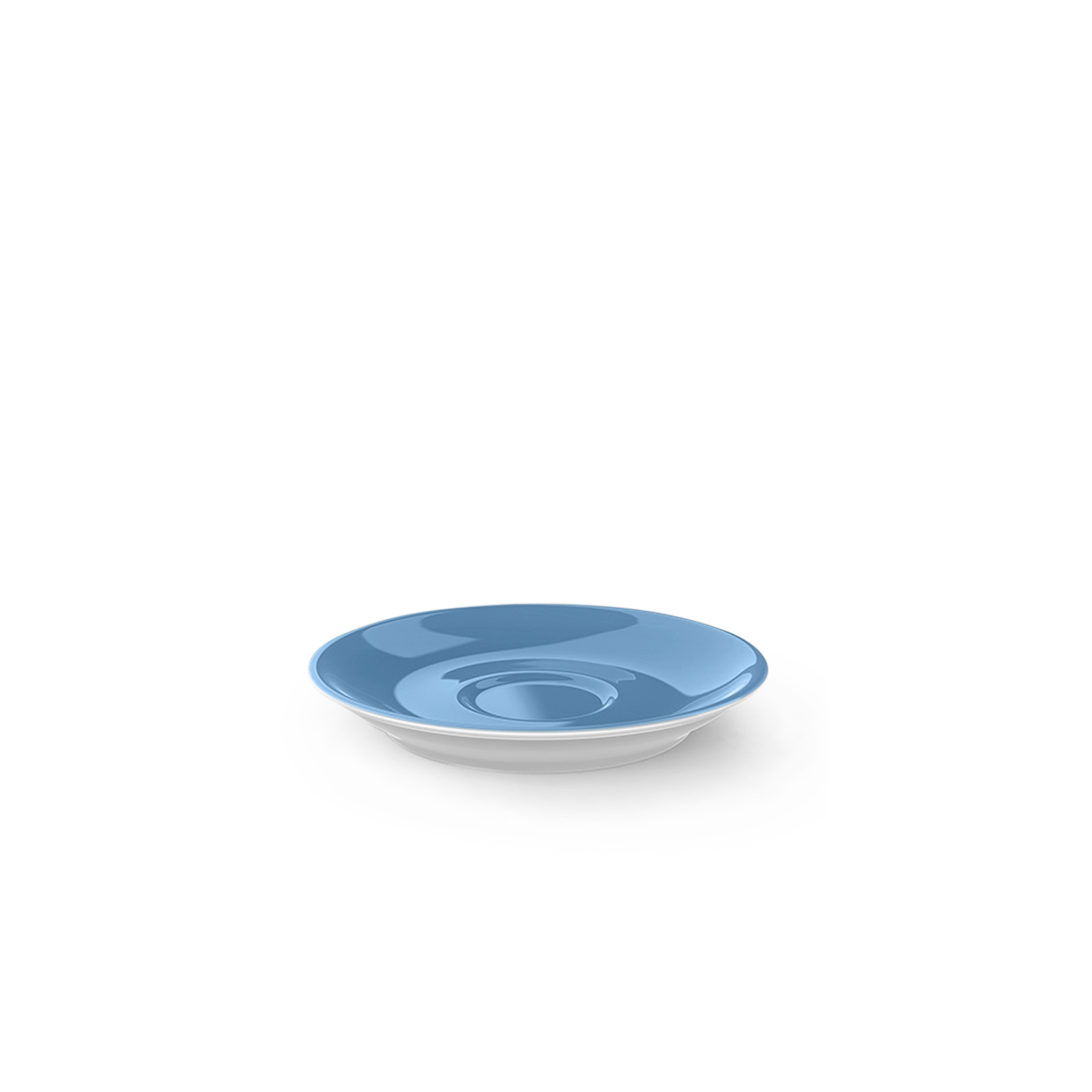 Espresso Untertasse Classico 12 cm Vintage Blue So. Die kleine blaue Untertasse ist für Espressotassen gestaltet.
