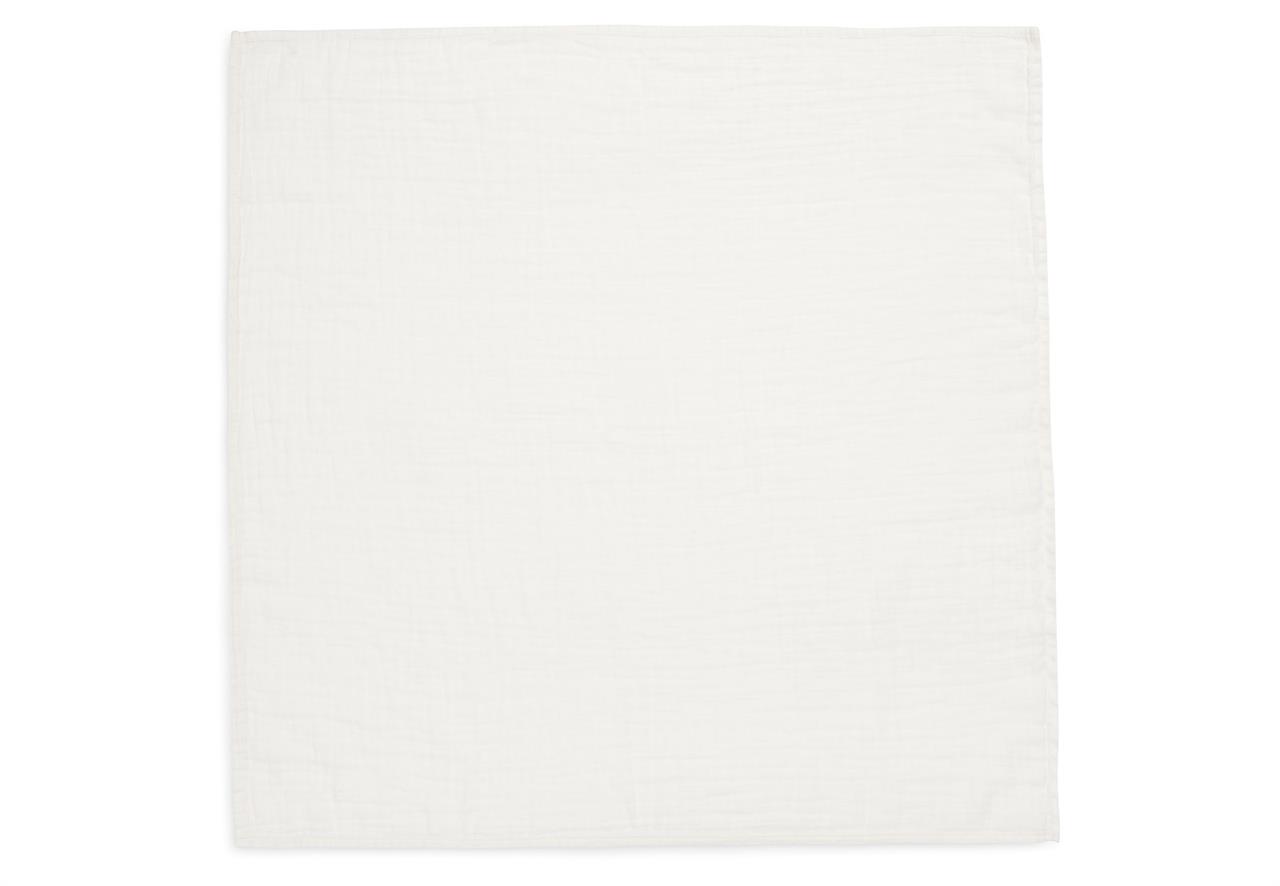 Das Bild zeigt ein Spucktuch in der Farbe Ivory. Es ist ein rechteckiges Tuch mit den Maßen 70x70 cm.
