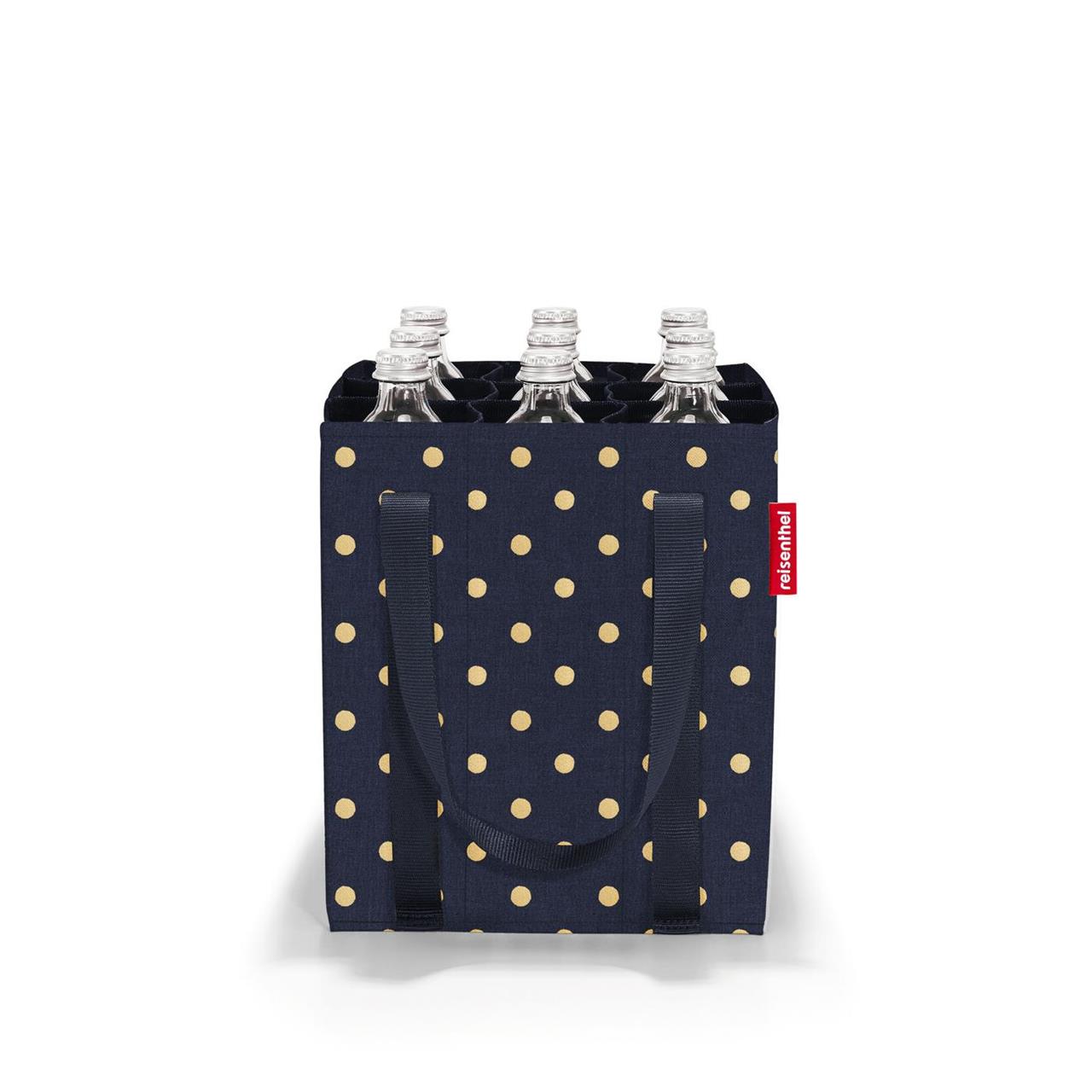 Bottlebag Metallic Dots Blue Flaschentasche 4012013739279