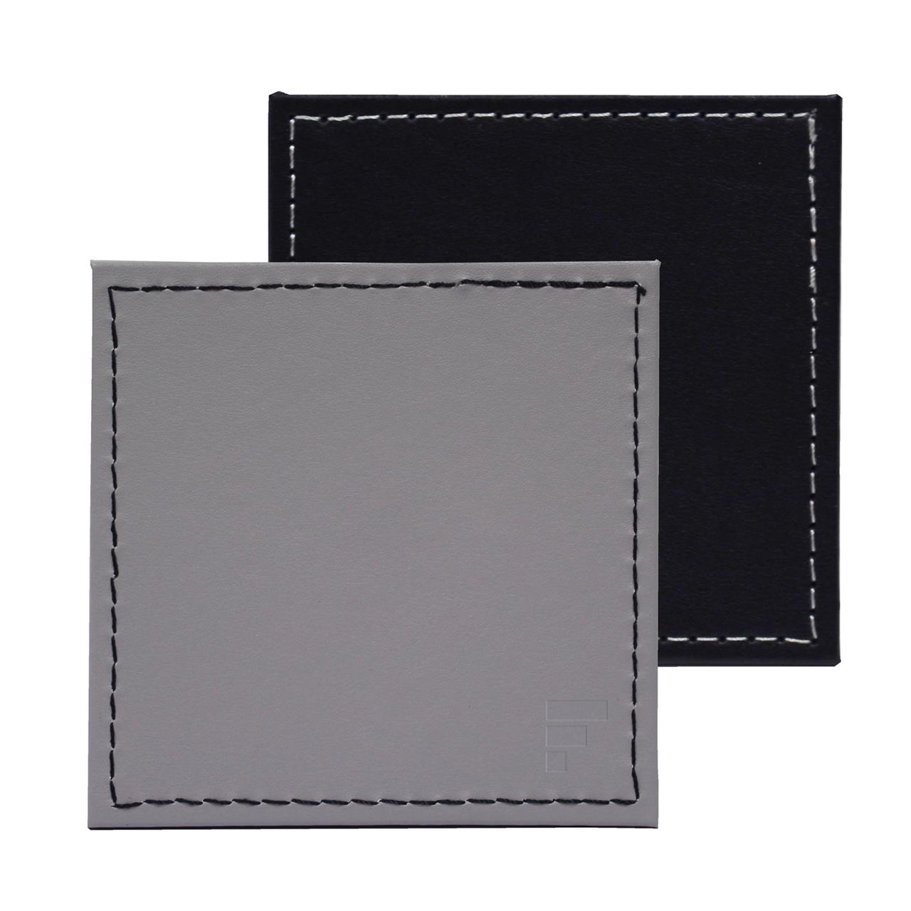 Freeform Grau/Schwarz Untersetzer 4Er Set 10X10cm