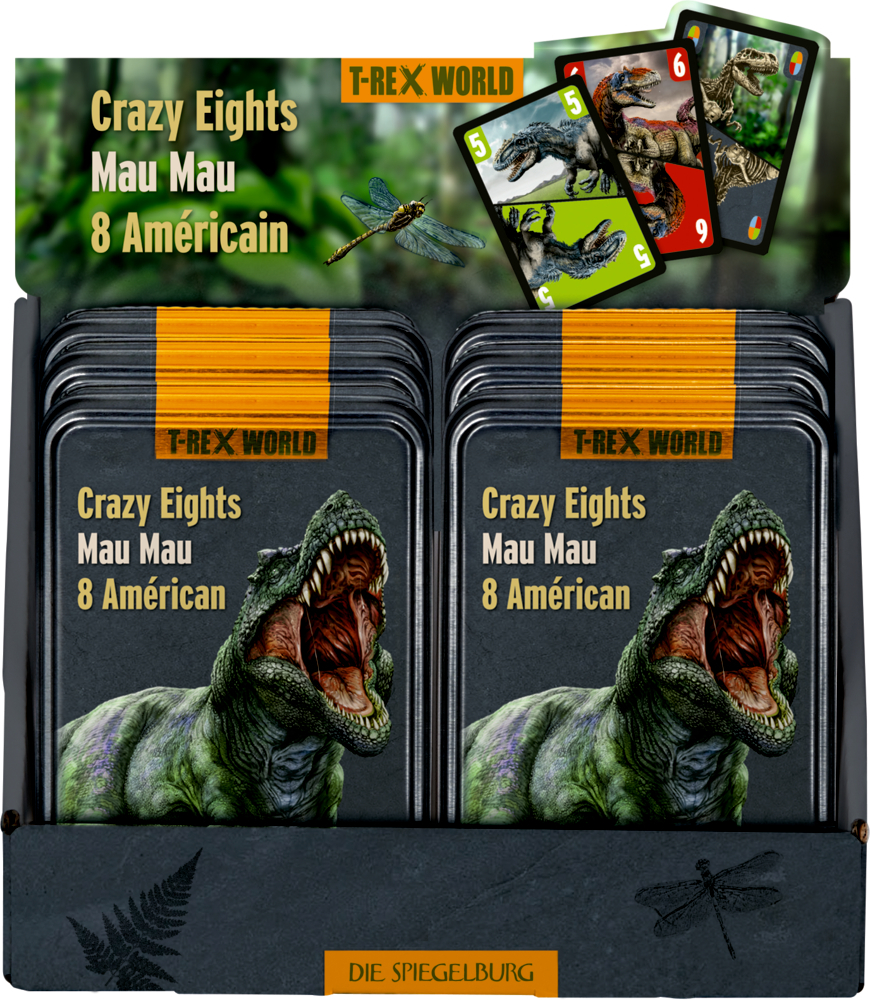 Beim T-Rex World - Mau-Mau Kartenspiel können Kinder spannende Runden spielen. Das Design ist ansprechend und kinderfreundlich.