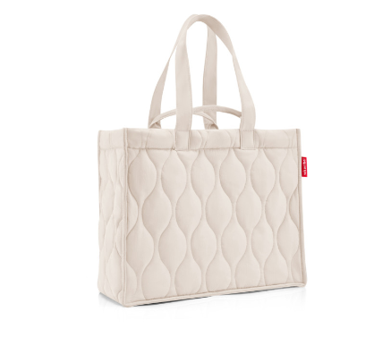 Dies ist eine softshopper Puffer Einkaufstasche in Stone. Sie bietet viel Platz und sieht dabei modern aus.